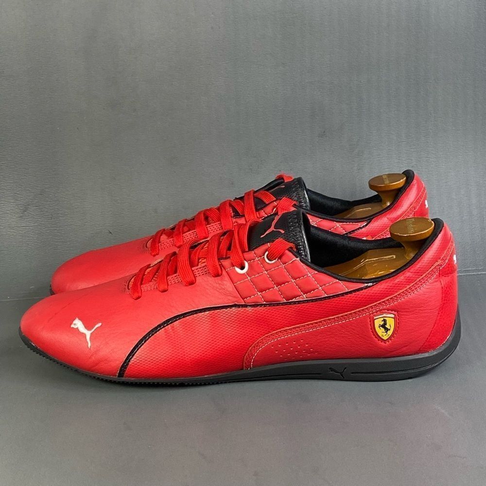 Puma drift cat 6 sf flash ferrari red leather shoes men's size 14